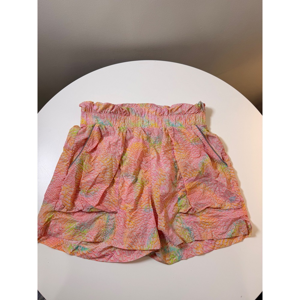 Fabletics Athletic Shorts Women Large Multicolor‎ Excellent High Rise Textured